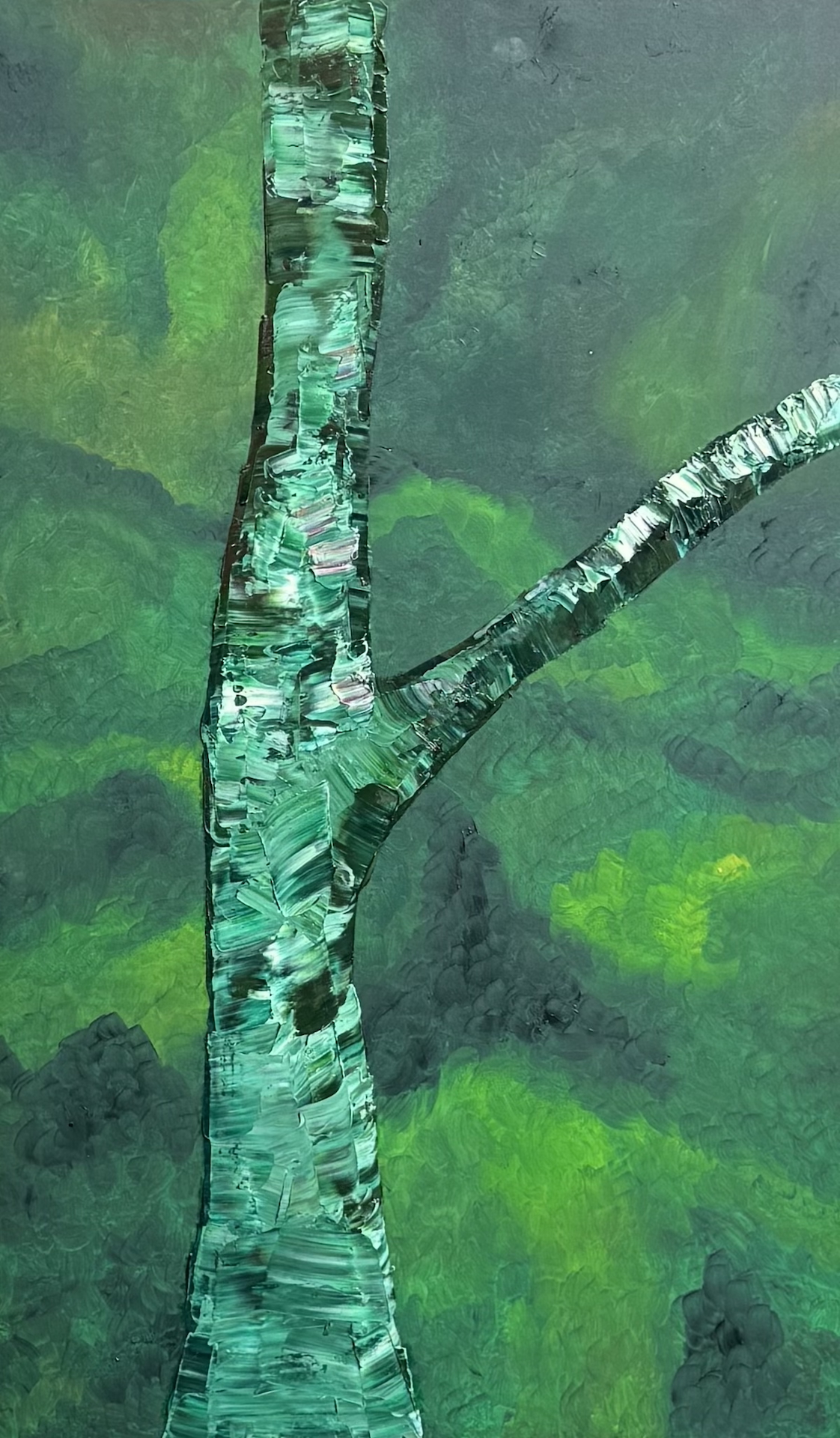 Birch V, 90 × 50 cm, 2023